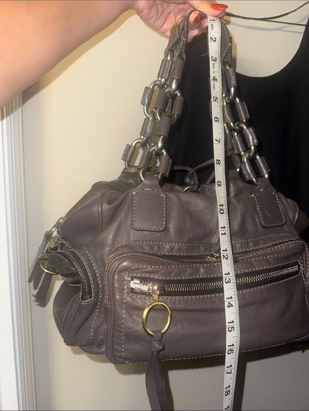 Vintage Chloé Leather Shoulder Bag - Picture 14 of 15